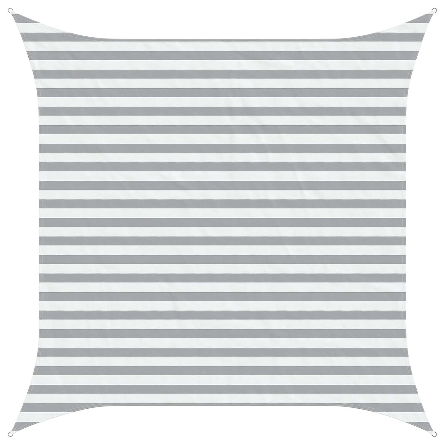 Solskygge seil Lys Grå og Hvit 3 x 3 m 100% polyester Oxford