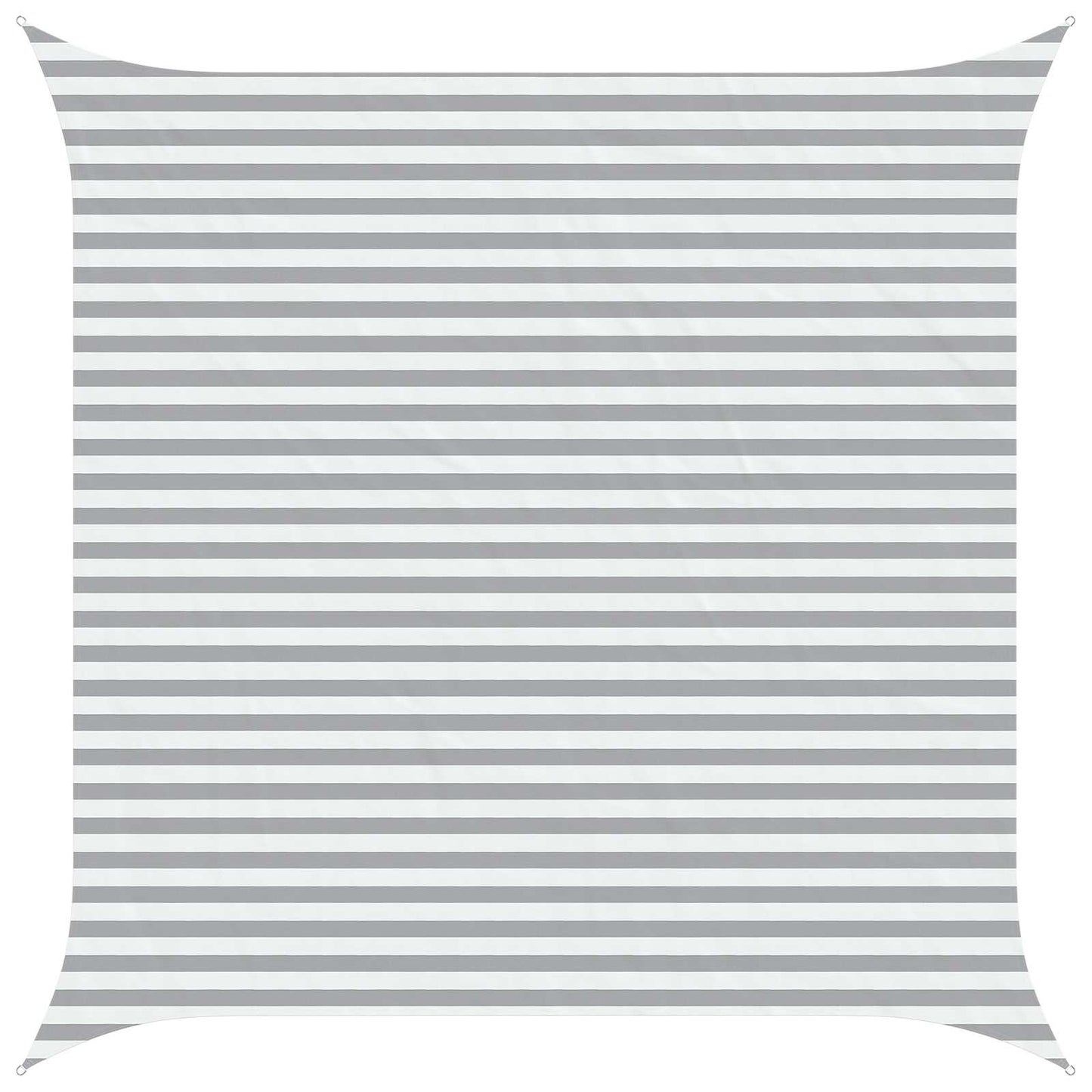 Solskygge seil Lys Grå og Hvit 4 x 4 m 100% polyester Oxford