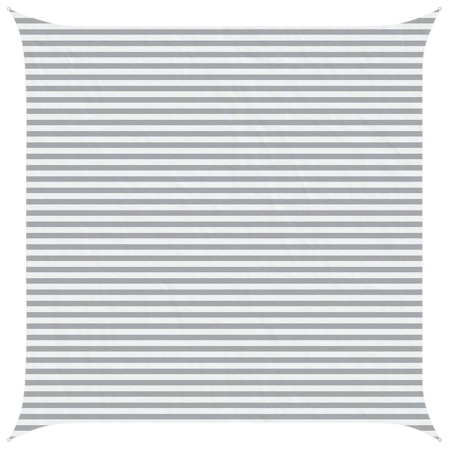 Solskygge seil Lys Grå og Hvit 5 x 5 m 100% polyester Oxford