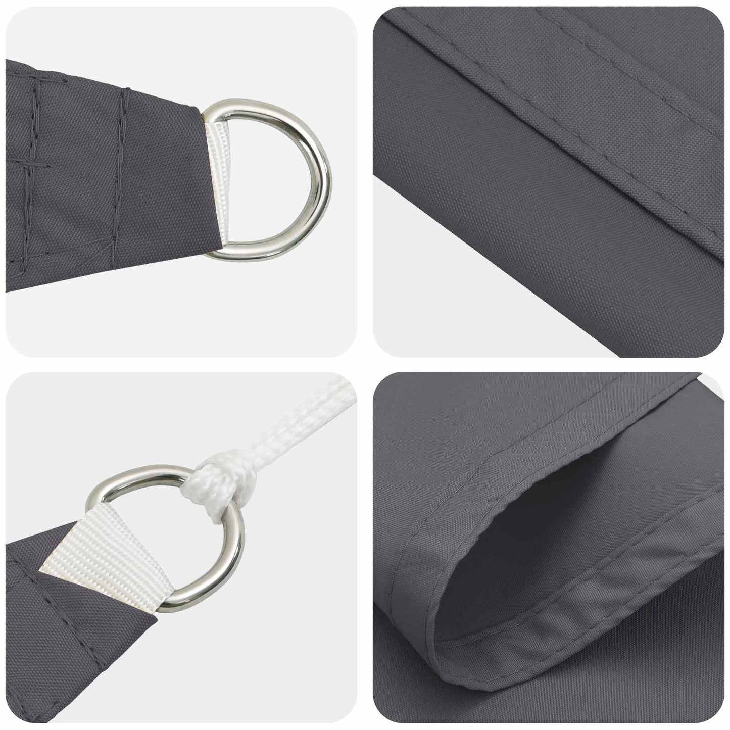 Solskygge seil 6 x 2 m PU-belagte Oxford