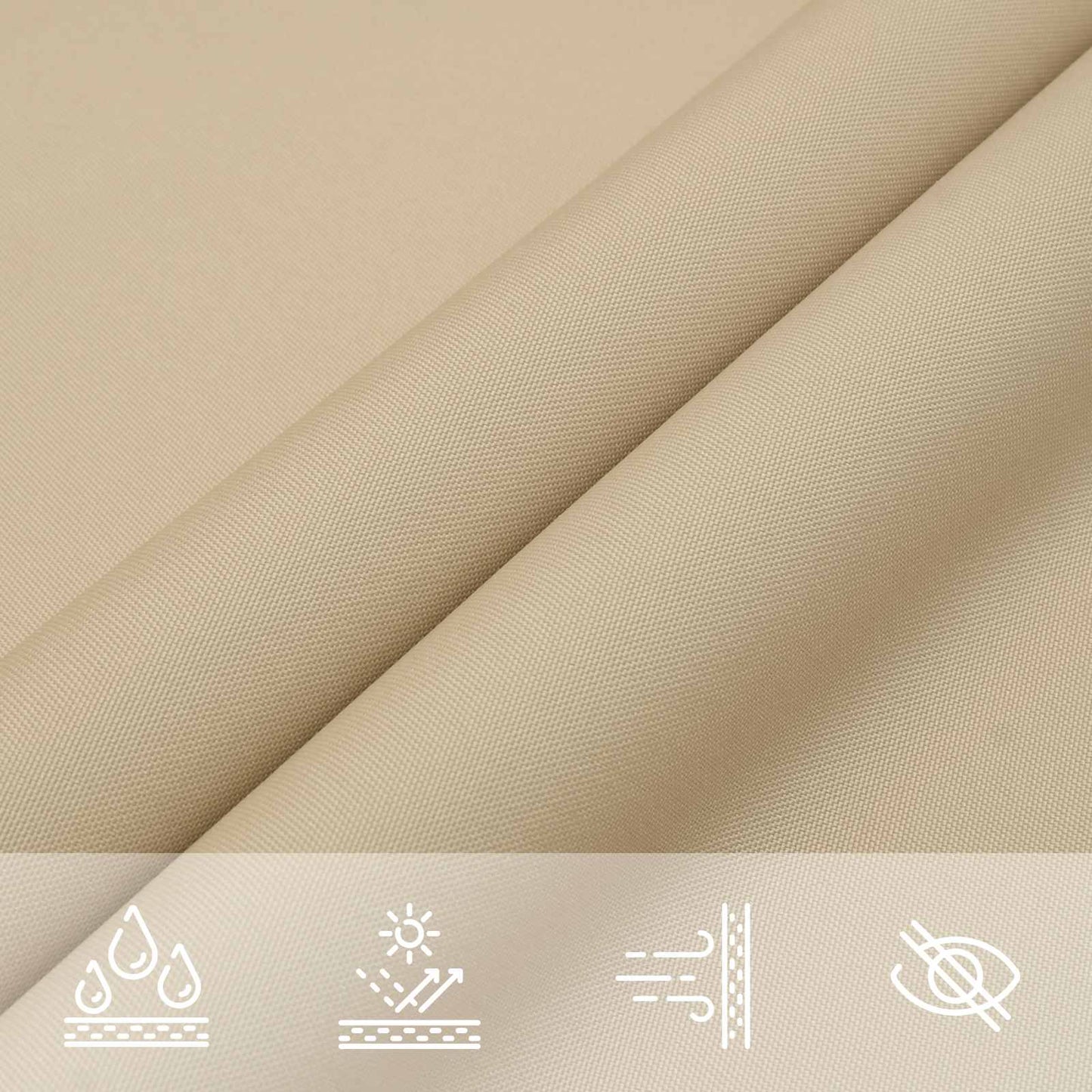 Solskygge seil 6 x 2 m PU-belagte Oxford