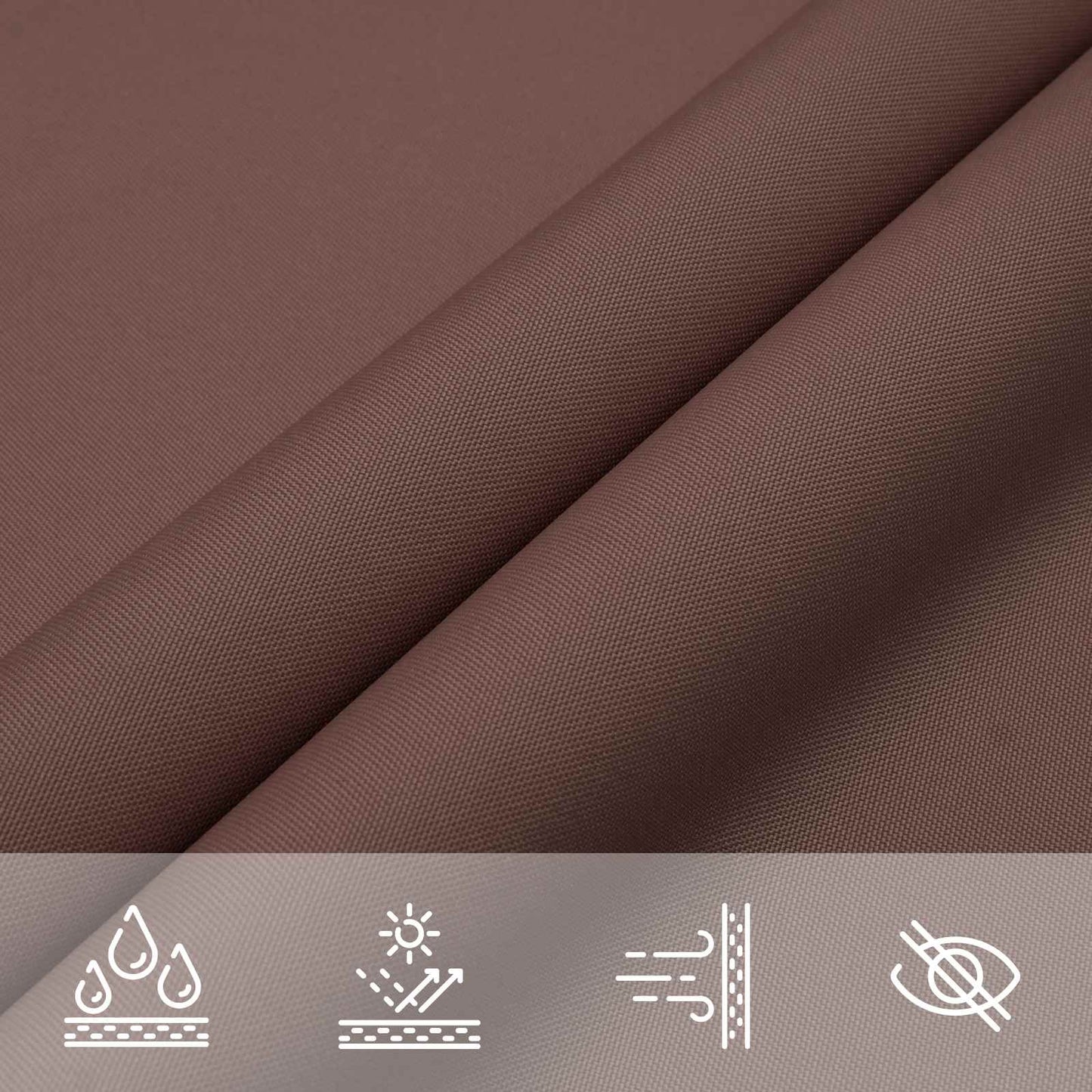 Solskygge seil Brun 6 x 2 m 100% polyester Oxford