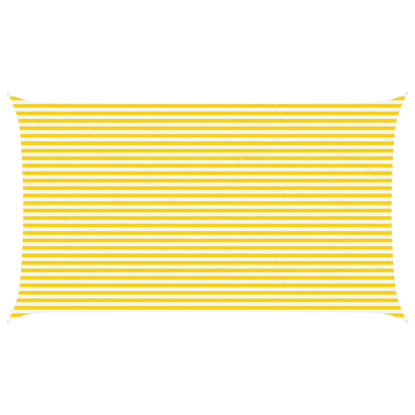 Solskygge seil Gul og hvit 7 x 4 m 100% polyester Oxford