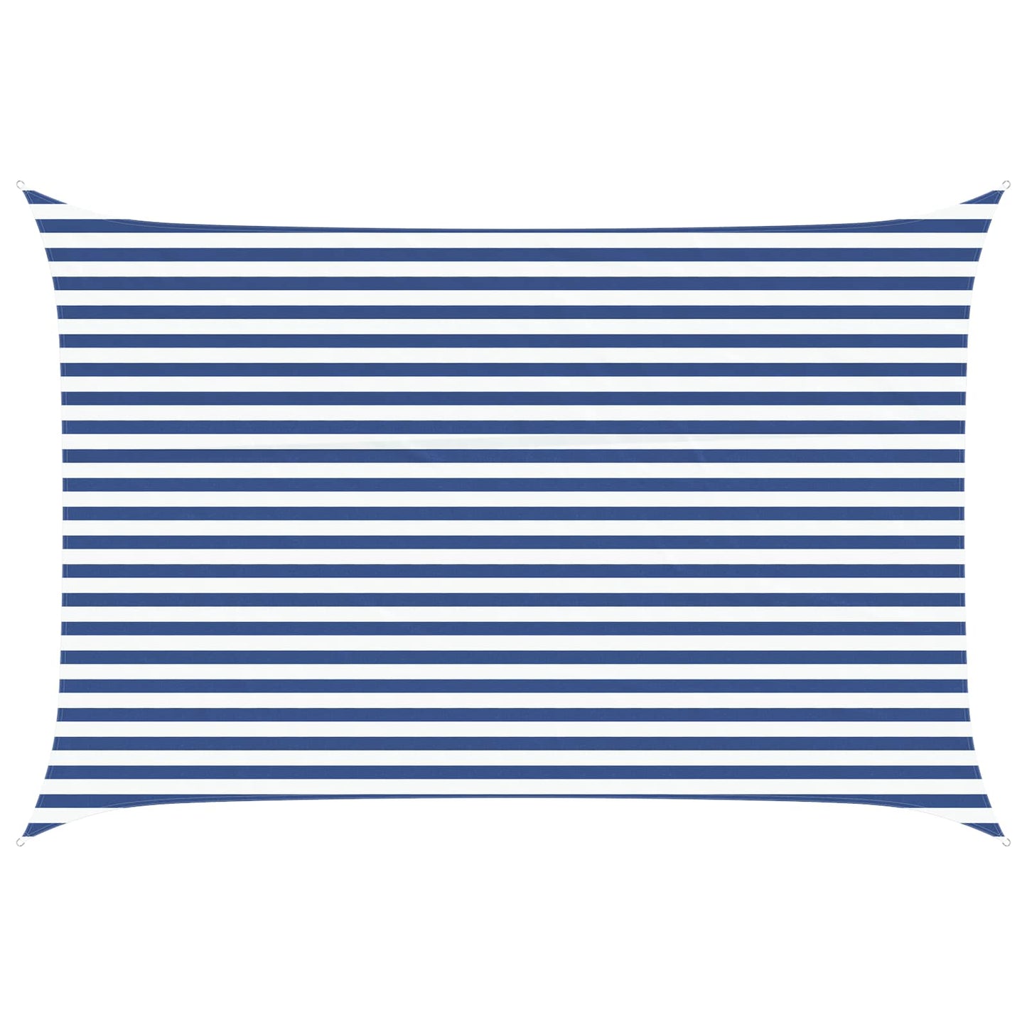 Solskygge seil Blå og hvit 4,5 x 3 m 100% polyester Oxford