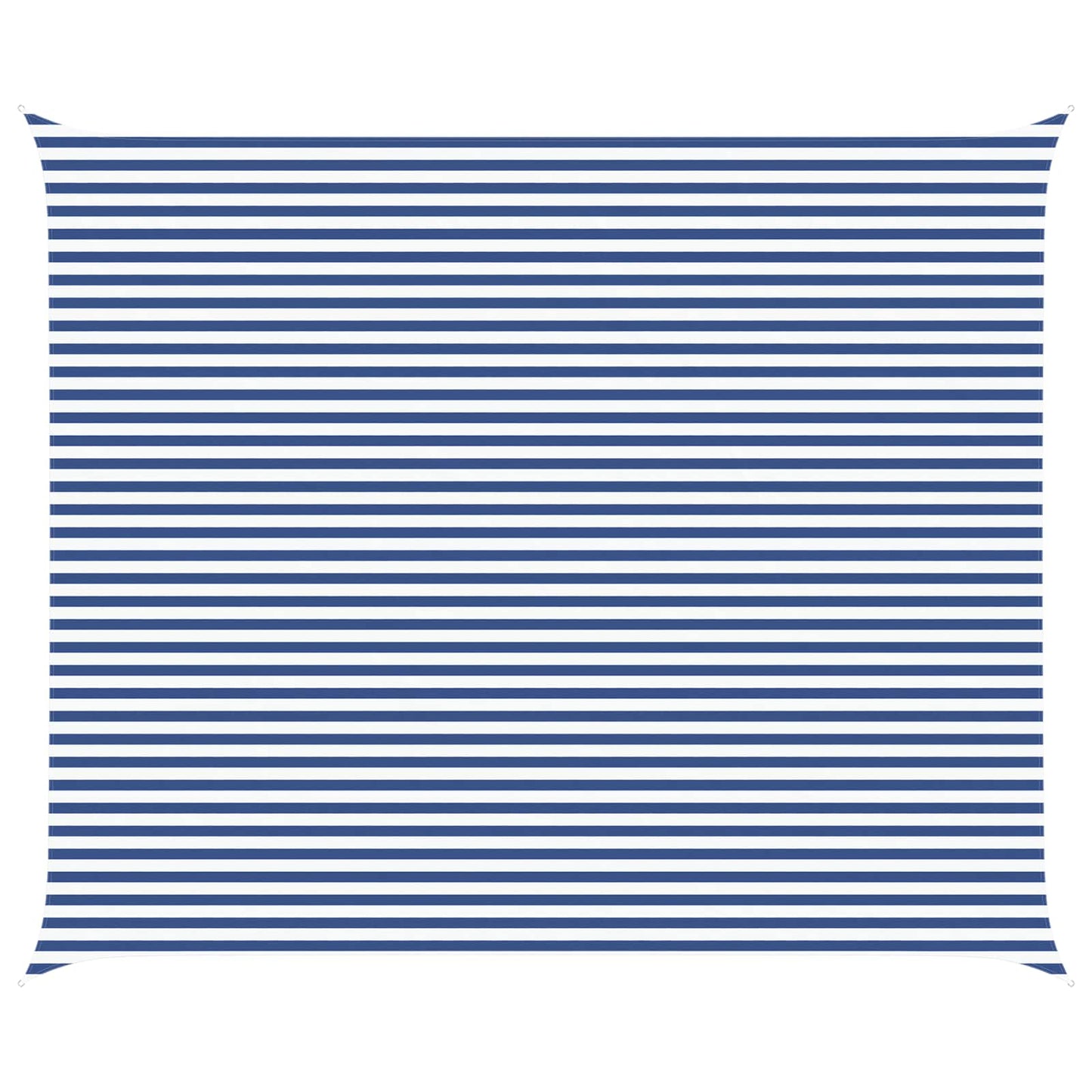 Solskygge seil Blå og hvit 6 x 5 m 100% polyester Oxford