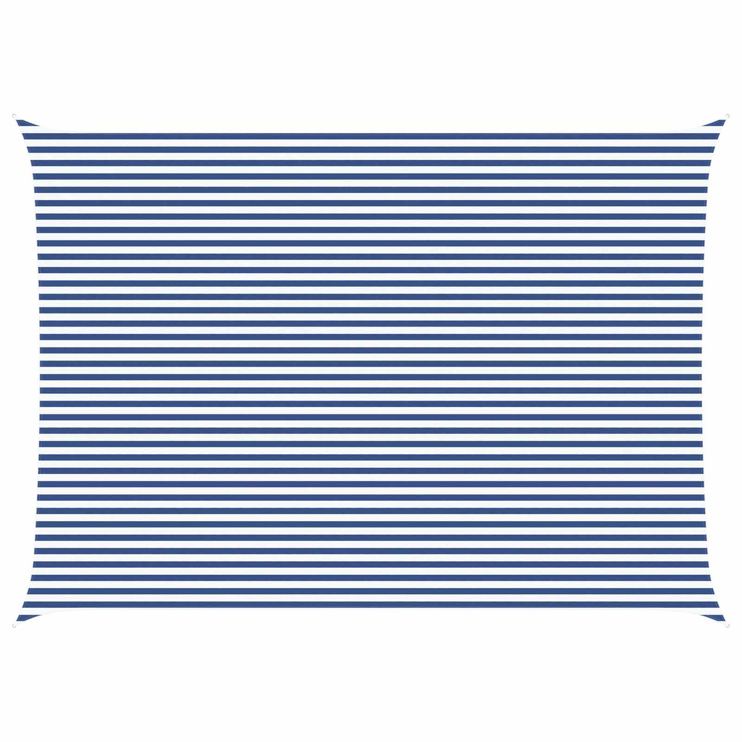 Solskygge seil Blå og hvit 7 x 5 m 100% polyester Oxford