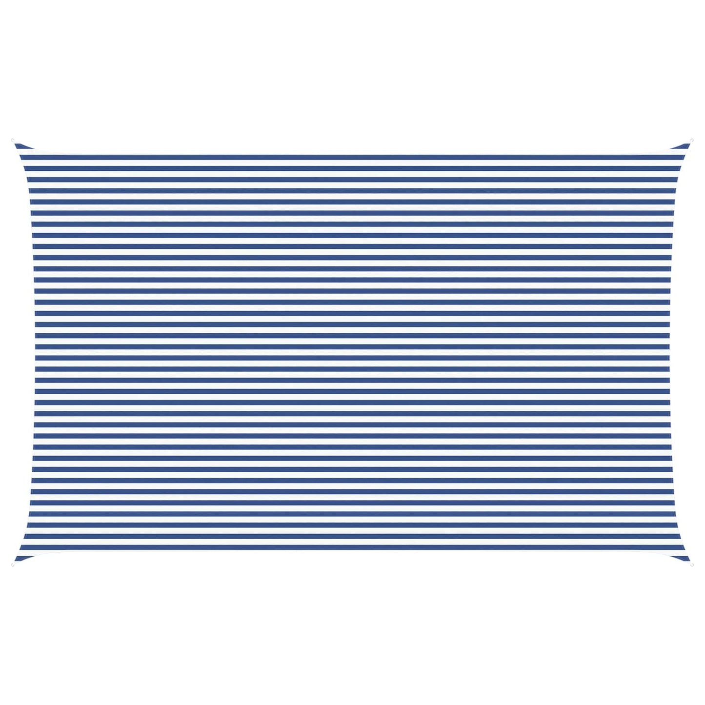Solskygge seil Blå og hvit 8 x 5 m 100% polyester Oxford