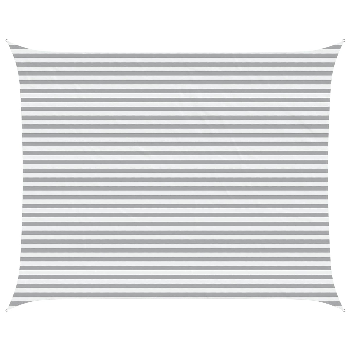 Solskygge seil Lys Grå og Hvit 5 x 4 m 100% polyester Oxford