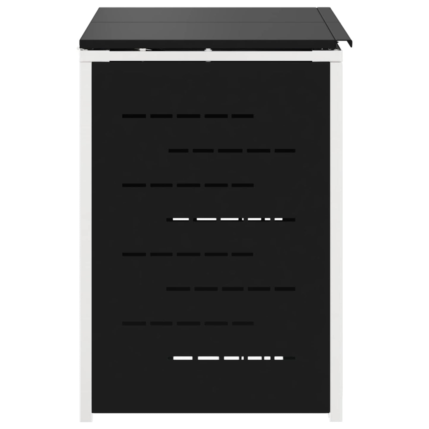 Avfallsbeholderoppbevaring Svart 138 x 77,5 x 112,5 cm