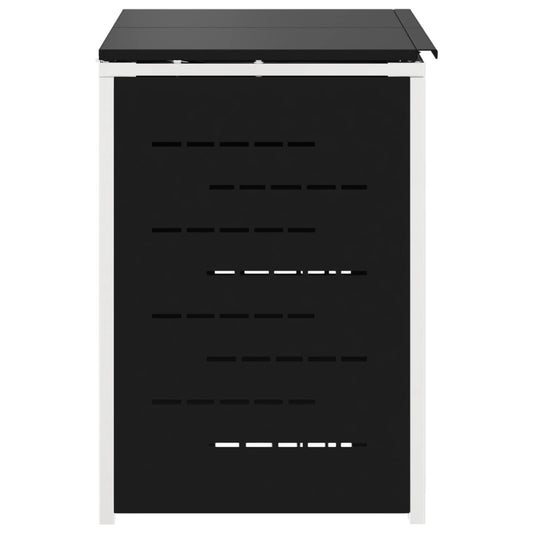 Avfallsbeholderoppbevaring Svart 138 x 77,5 x 112,5 cm