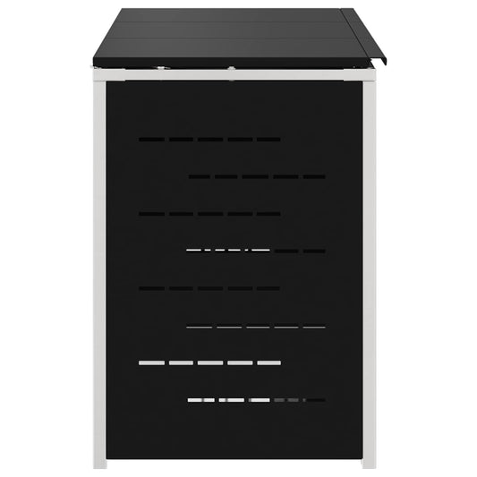 Avfallsbeholderoppbevaring Svart 207 x 77,5 x 112,5 cm