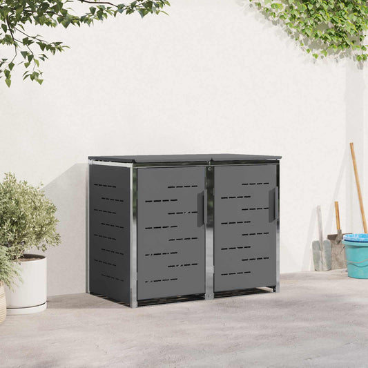 Avfallsbeholderoppbevaring Antrasitt 138 x 77,5 x 112,5 cm