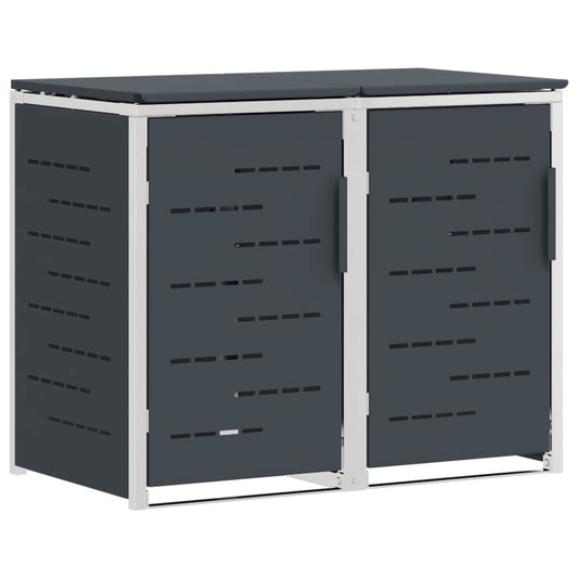 Avfallsbeholderoppbevaring Antrasitt 138 x 77,5 x 112,5 cm