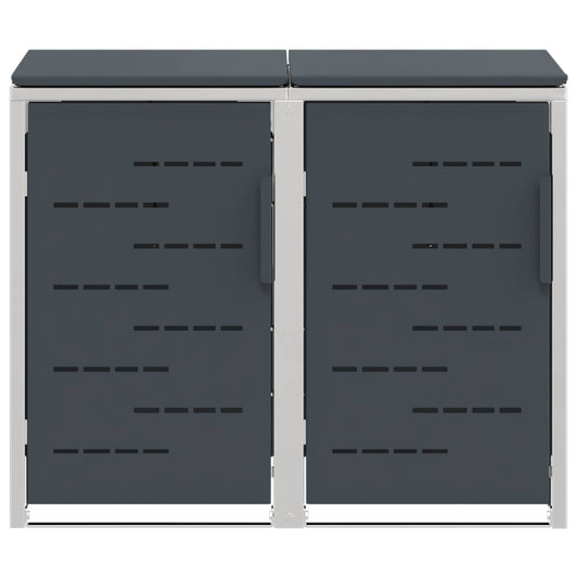 Avfallsbeholderoppbevaring Antrasitt 138 x 77,5 x 112,5 cm