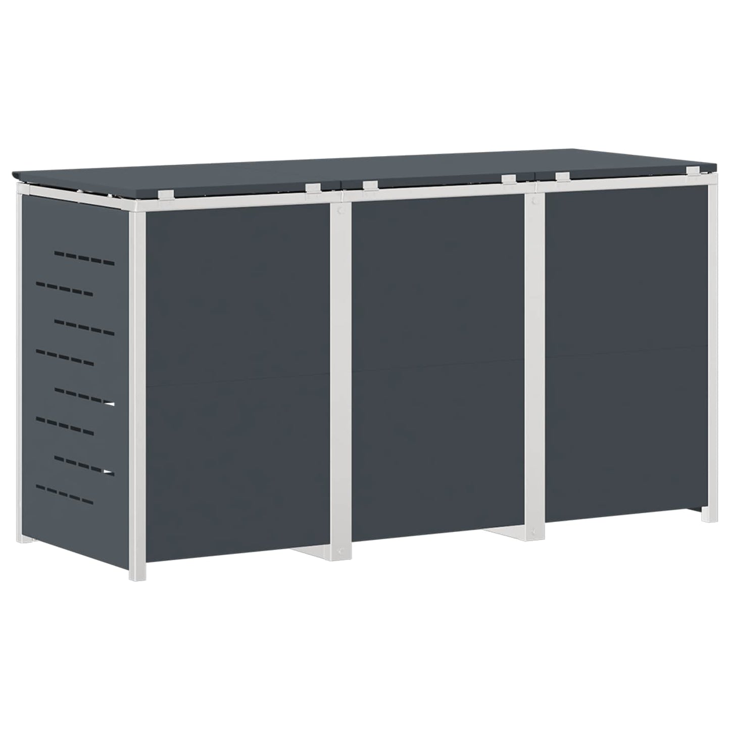 Avfallsbeholderoppbevaring Antrasitt 207 x 77,5 x 112,5 cm