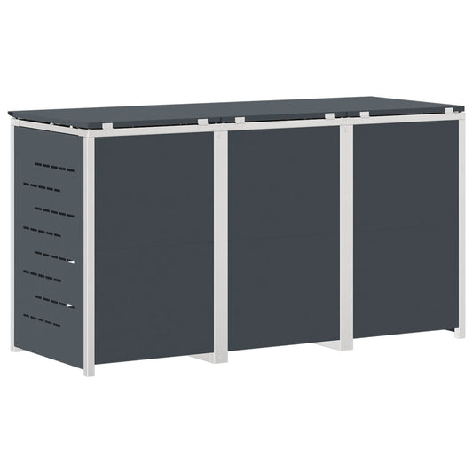 Avfallsbeholderoppbevaring Antrasitt 207 x 77,5 x 112,5 cm