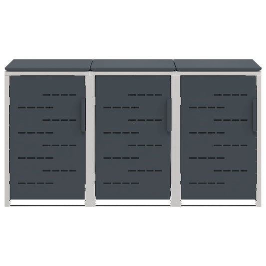 Avfallsbeholderoppbevaring Antrasitt 207 x 77,5 x 112,5 cm