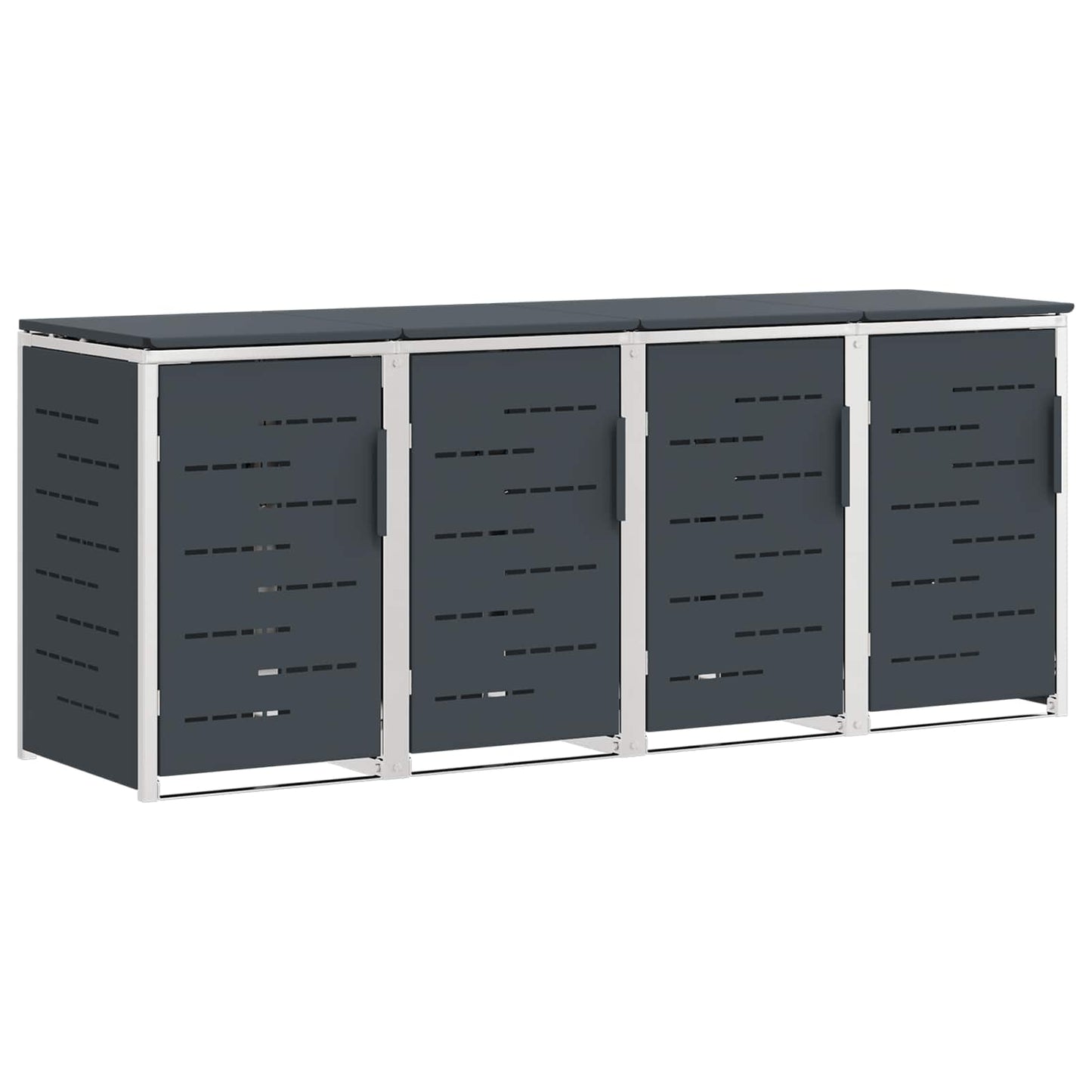 Avfallsbeholderoppbevaring Antrasitt 276 x 77,5 x 112,5 cm