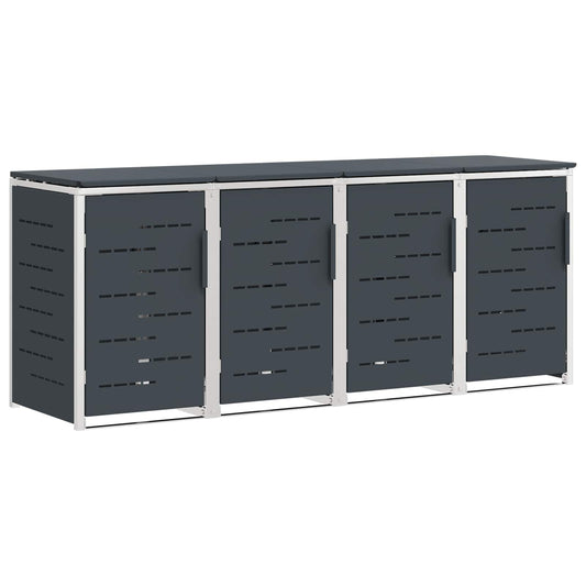 Avfallsbeholderoppbevaring Antrasitt 276 x 77,5 x 112,5 cm