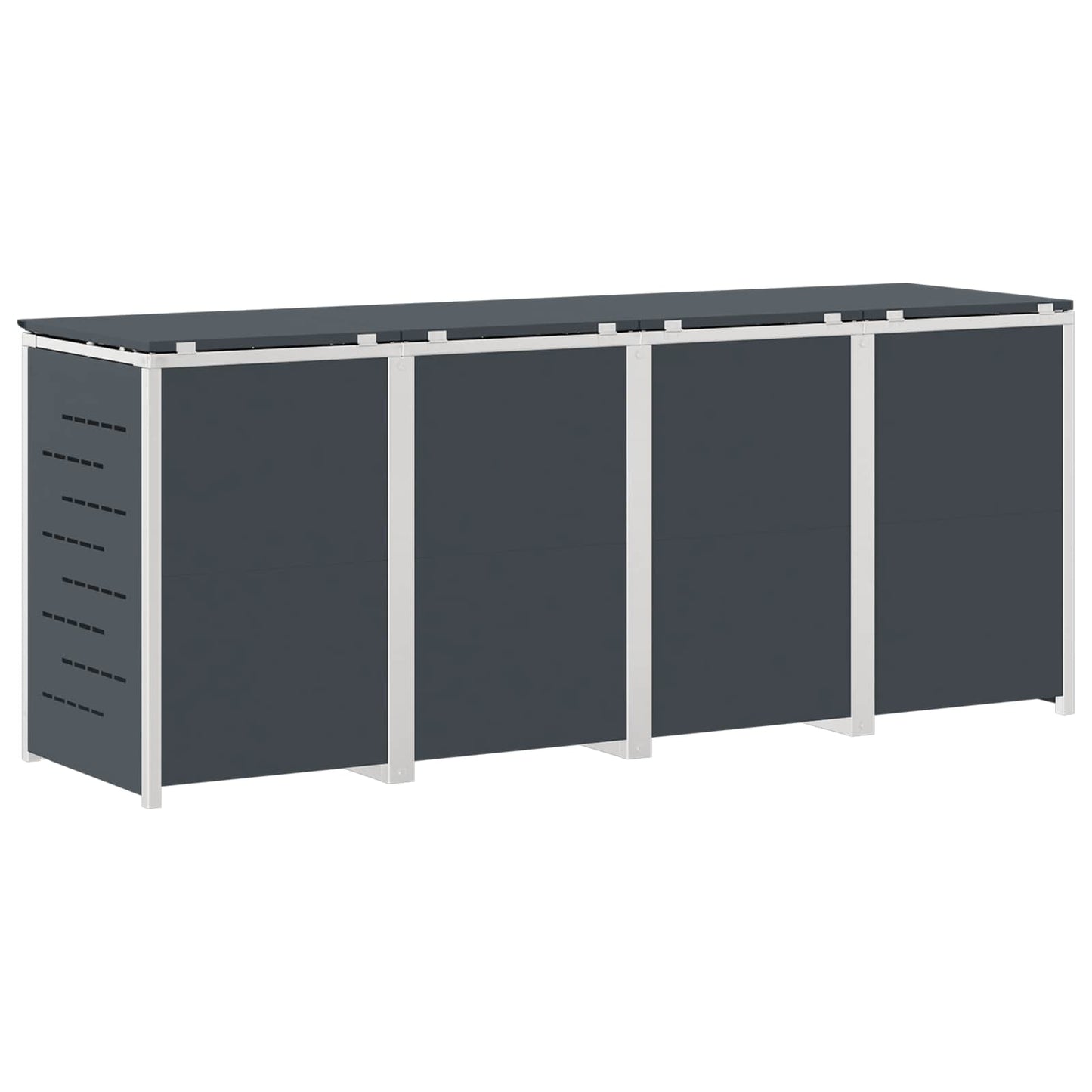 Avfallsbeholderoppbevaring Antrasitt 276 x 77,5 x 112,5 cm