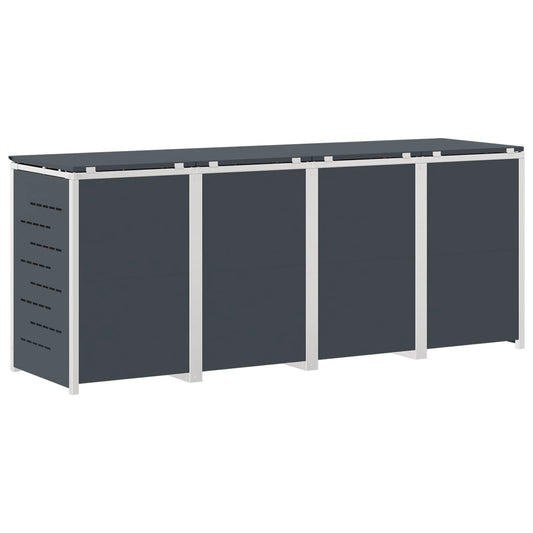 Avfallsbeholderoppbevaring Antrasitt 276 x 77,5 x 112,5 cm