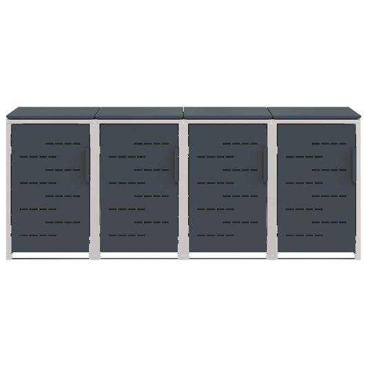 Avfallsbeholderoppbevaring Antrasitt 276 x 77,5 x 112,5 cm