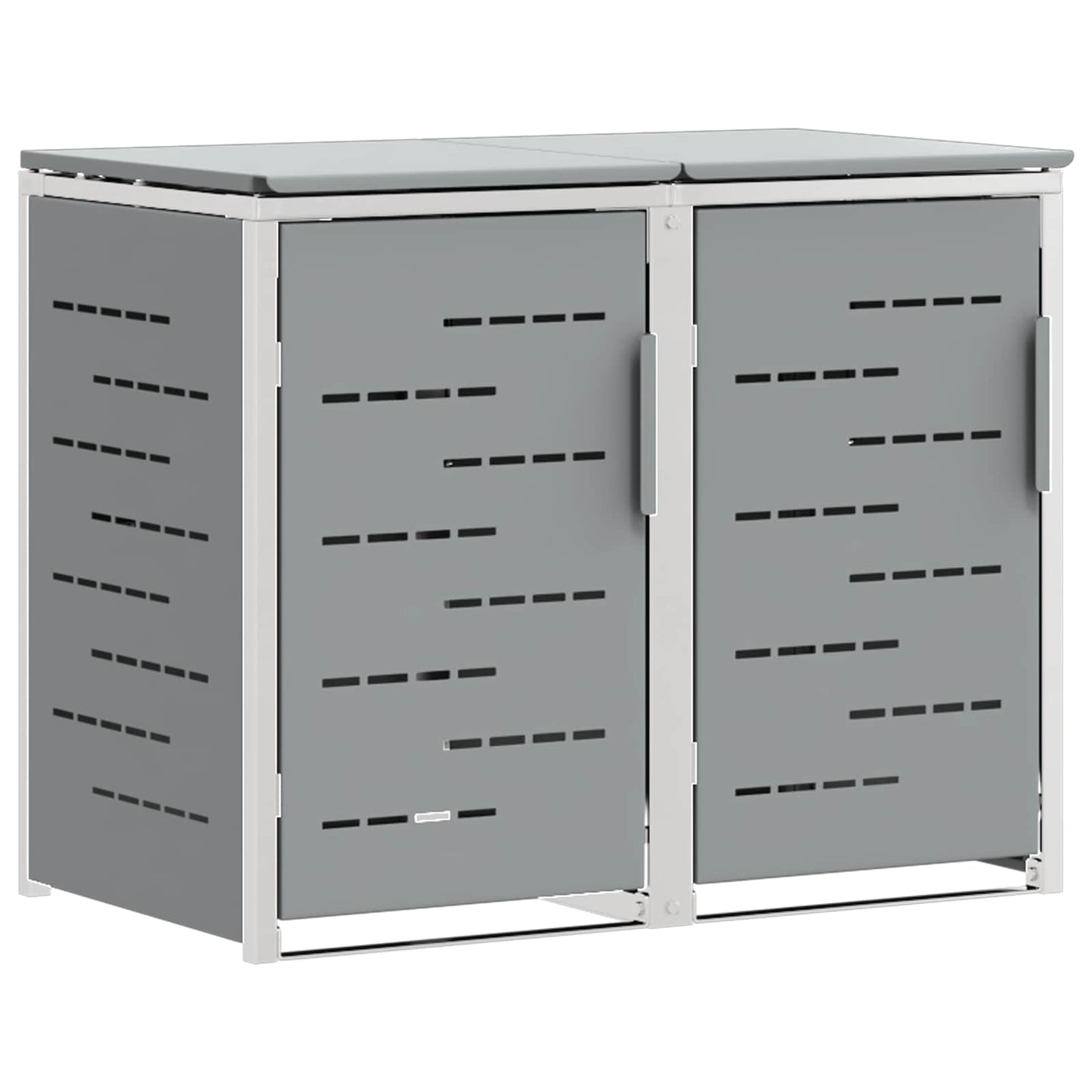 Avfallsbeholderoppbevaring Grå 138 x 77,5 x 112,5 cm