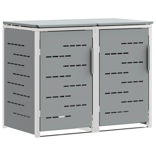 Avfallsbeholderoppbevaring Grå 138 x 77,5 x 112,5 cm