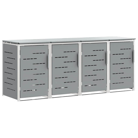 Avfallsbeholderoppbevaring Grå 276 x 77,5 x 112,5 cm