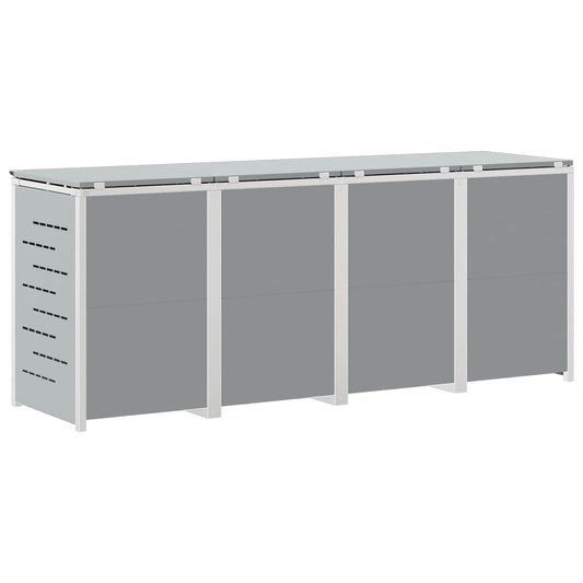 Avfallsbeholderoppbevaring Grå 276 x 77,5 x 112,5 cm