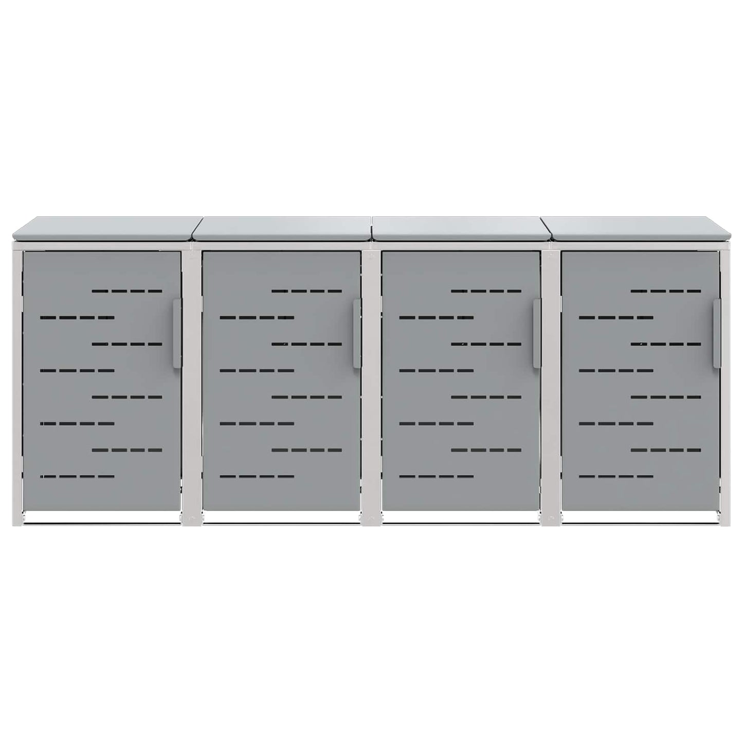 Avfallsbeholderoppbevaring Grå 276 x 77,5 x 112,5 cm
