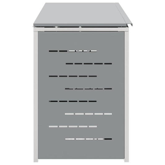 Avfallsbeholderoppbevaring Grå 276 x 77,5 x 112,5 cm
