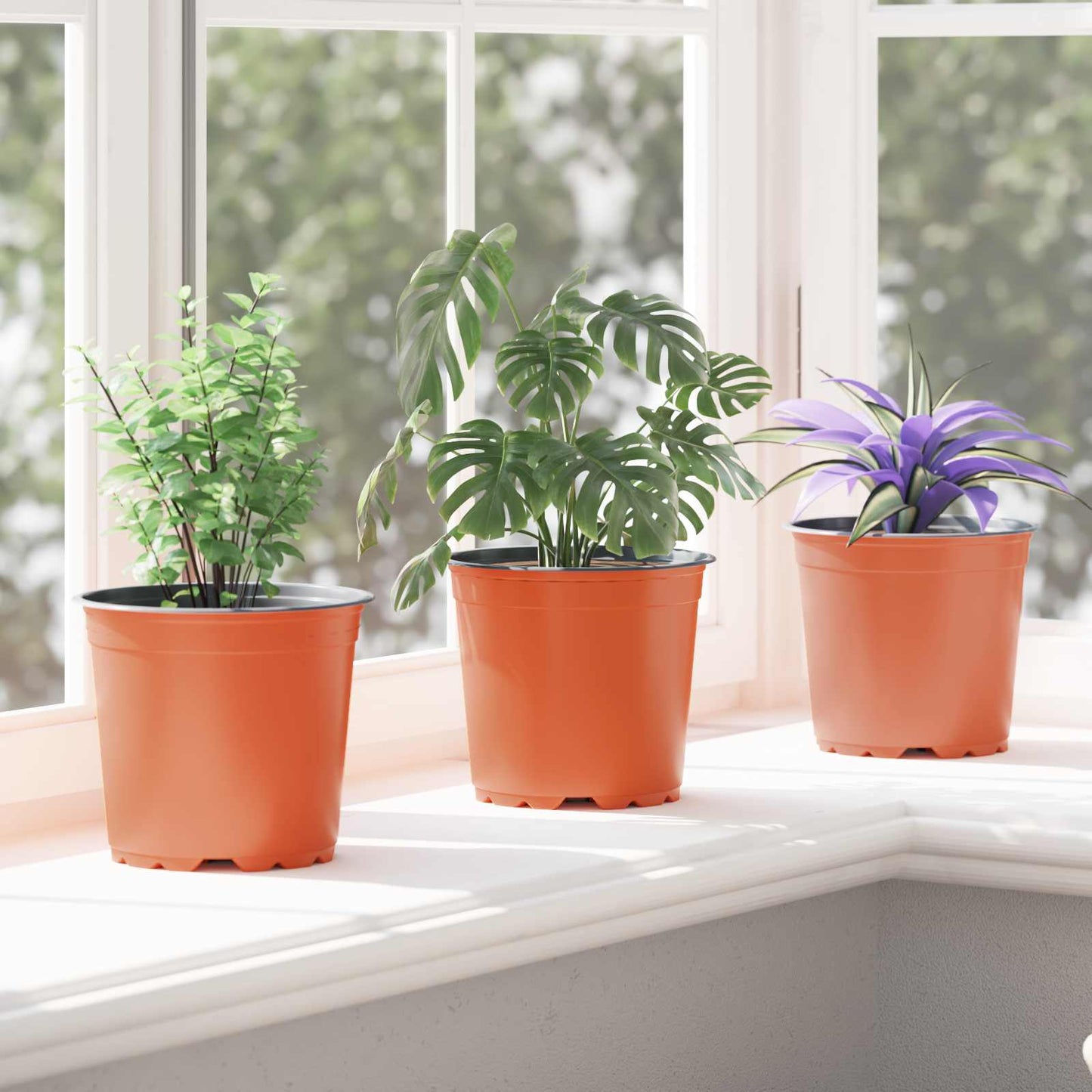 Blomsterpotte 50 pcs Terrakotta Ø 15 x 13 cm Plast
