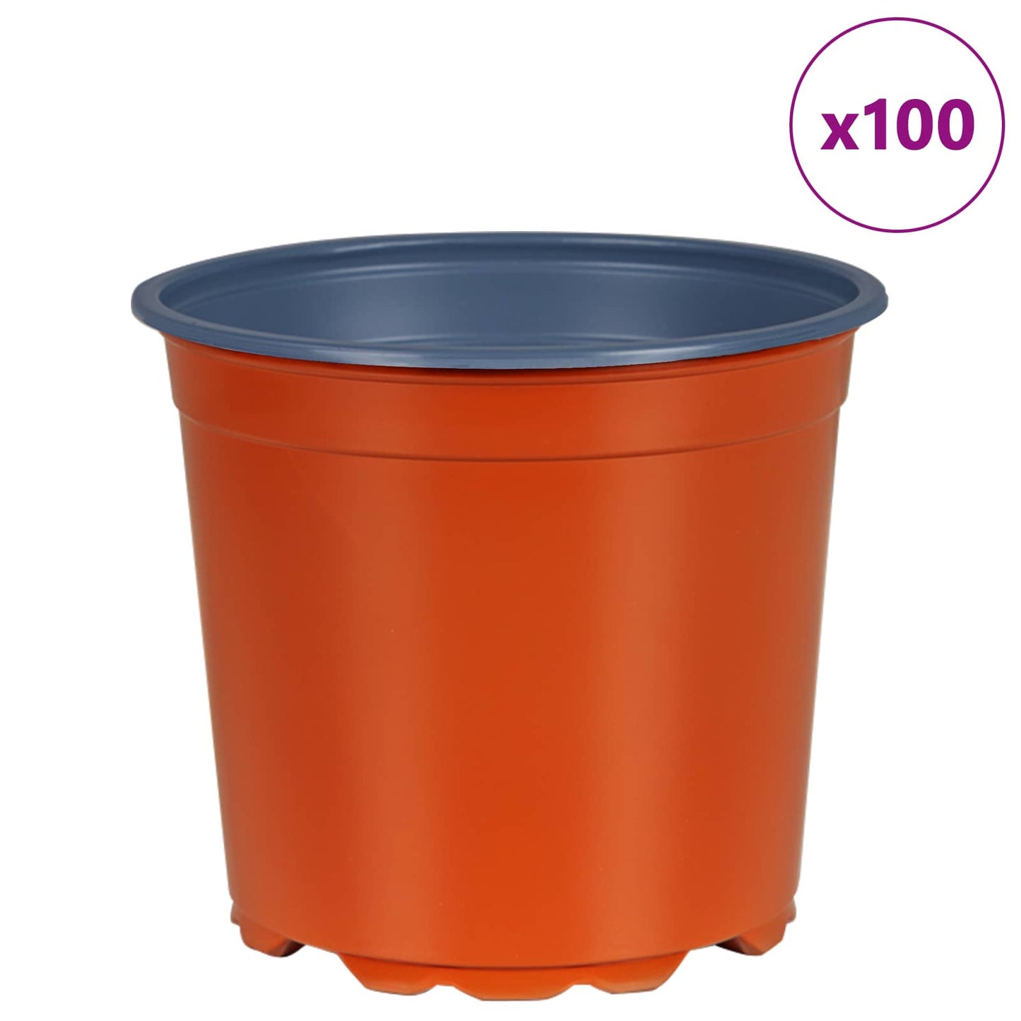 Blomsterpotte 100 pcs Terrakotta Ø 15 x 13 cm Plast
