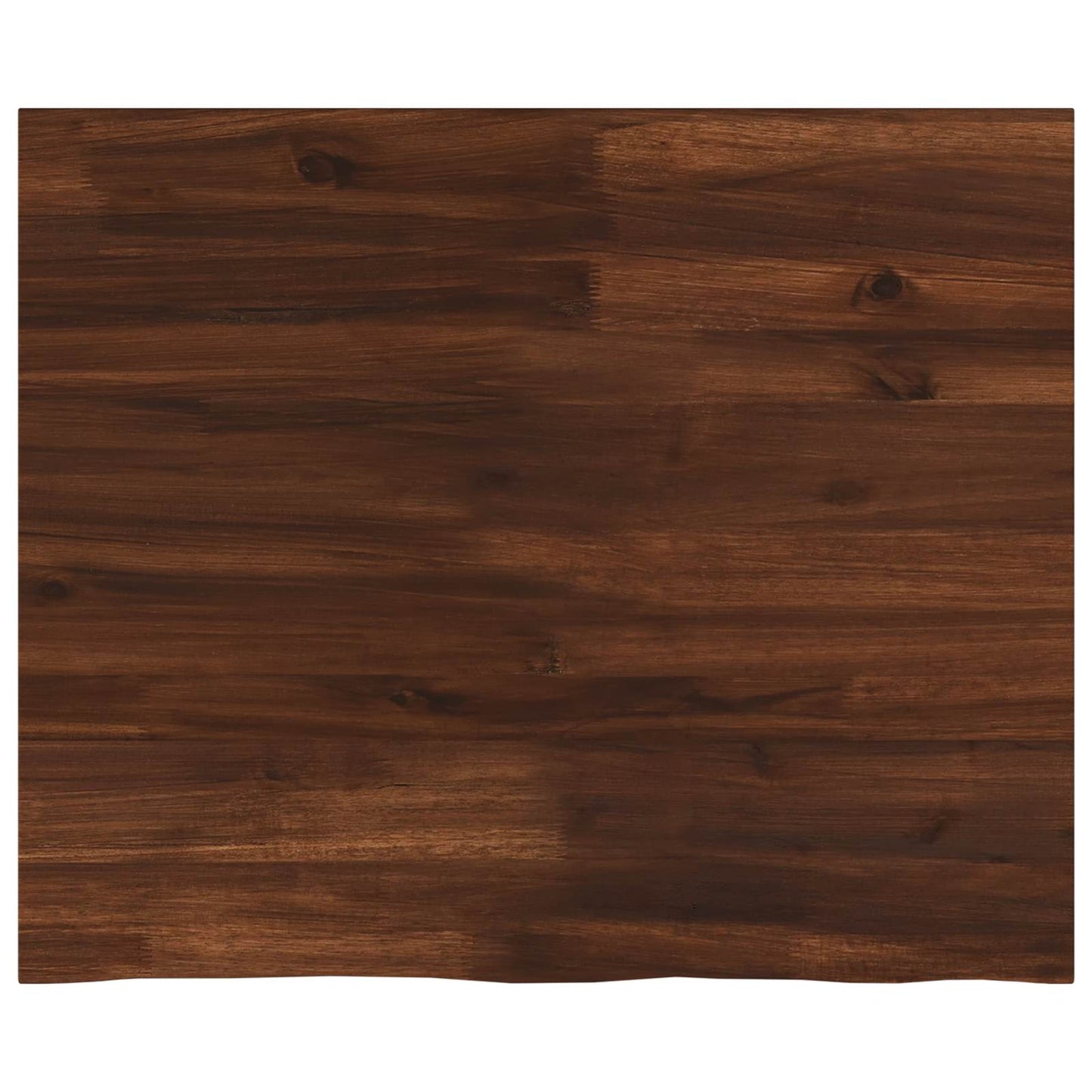 Rektangulær Bordplate 90 x 50 x 3,5 cm Rektangulær Mørk brun