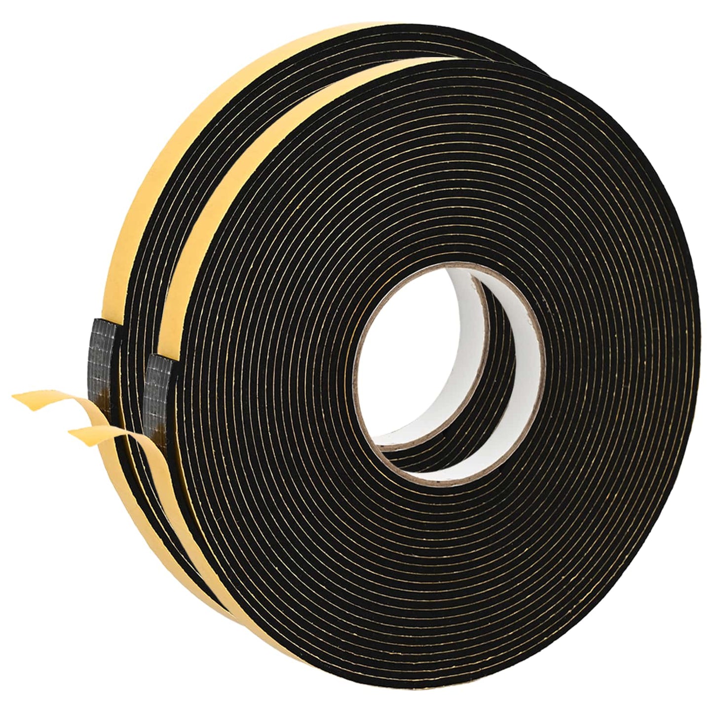 Selvklebende skum tape 2 stk. Svart 20mm x 10m CR skum