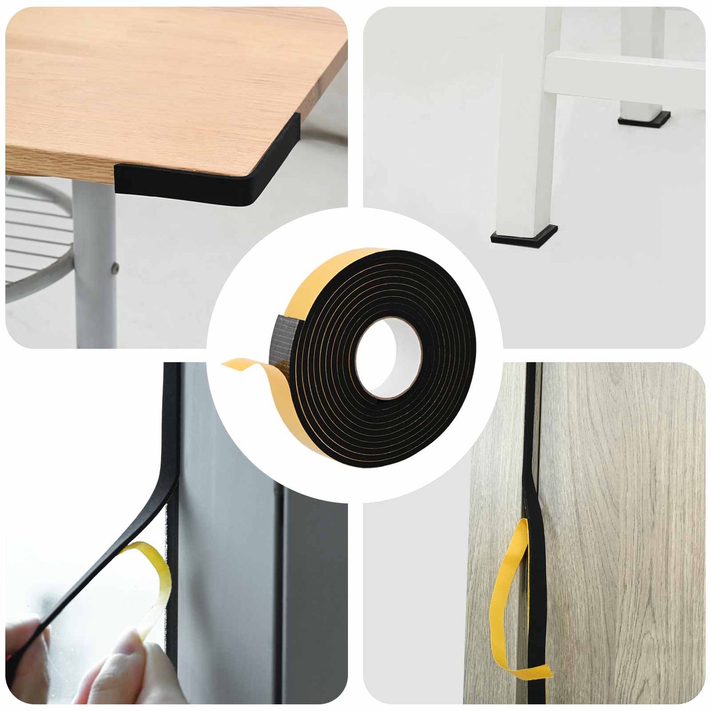 Selvklebende skum tape 20 stk. Svart 30mm x 5m CR skum