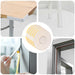 Selvklebende skum tape 5 stk. Hvit 10mm x 10m CR skum