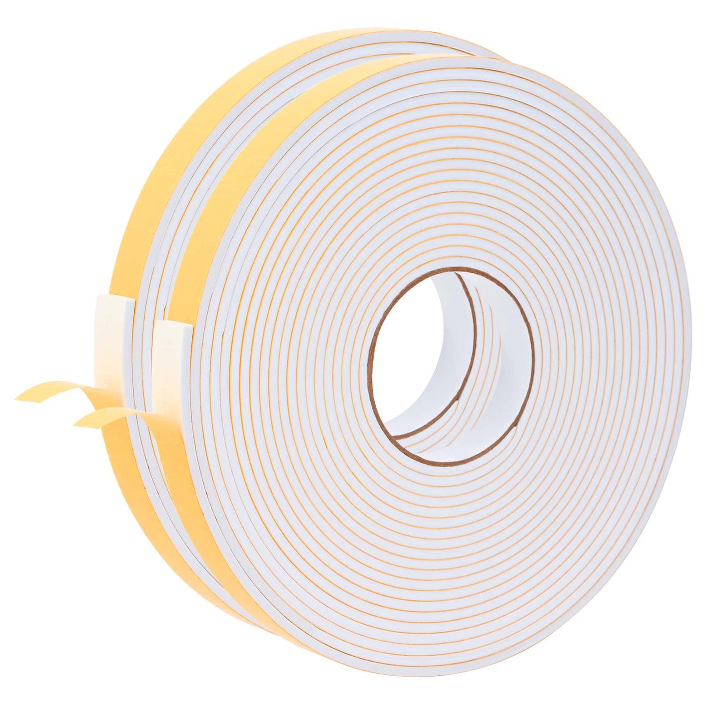 Selvklebende skum tape 2 stk. Hvit 20mm x 10m CR skum