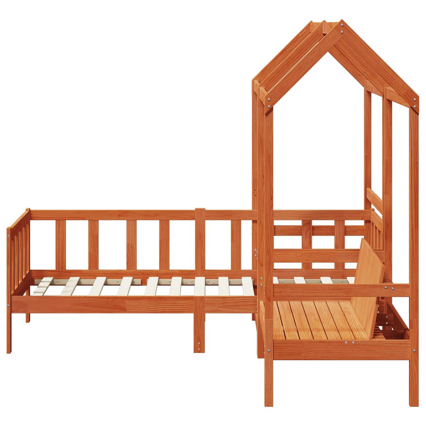Dagsengsett VoksBrun 90 x 200 cm Massiv furu