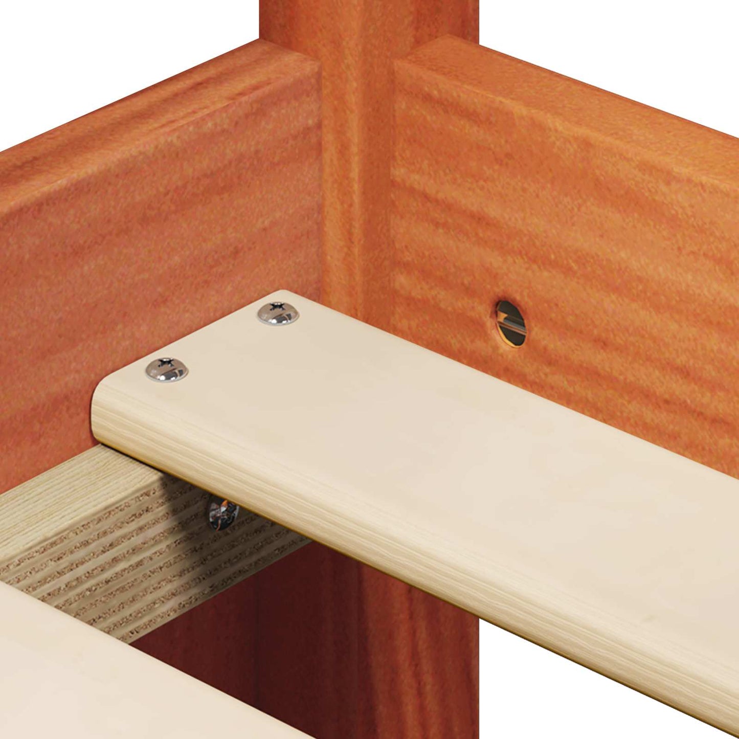Hemsengeramme VoksBrun 90 x 190 cm Massiv furu