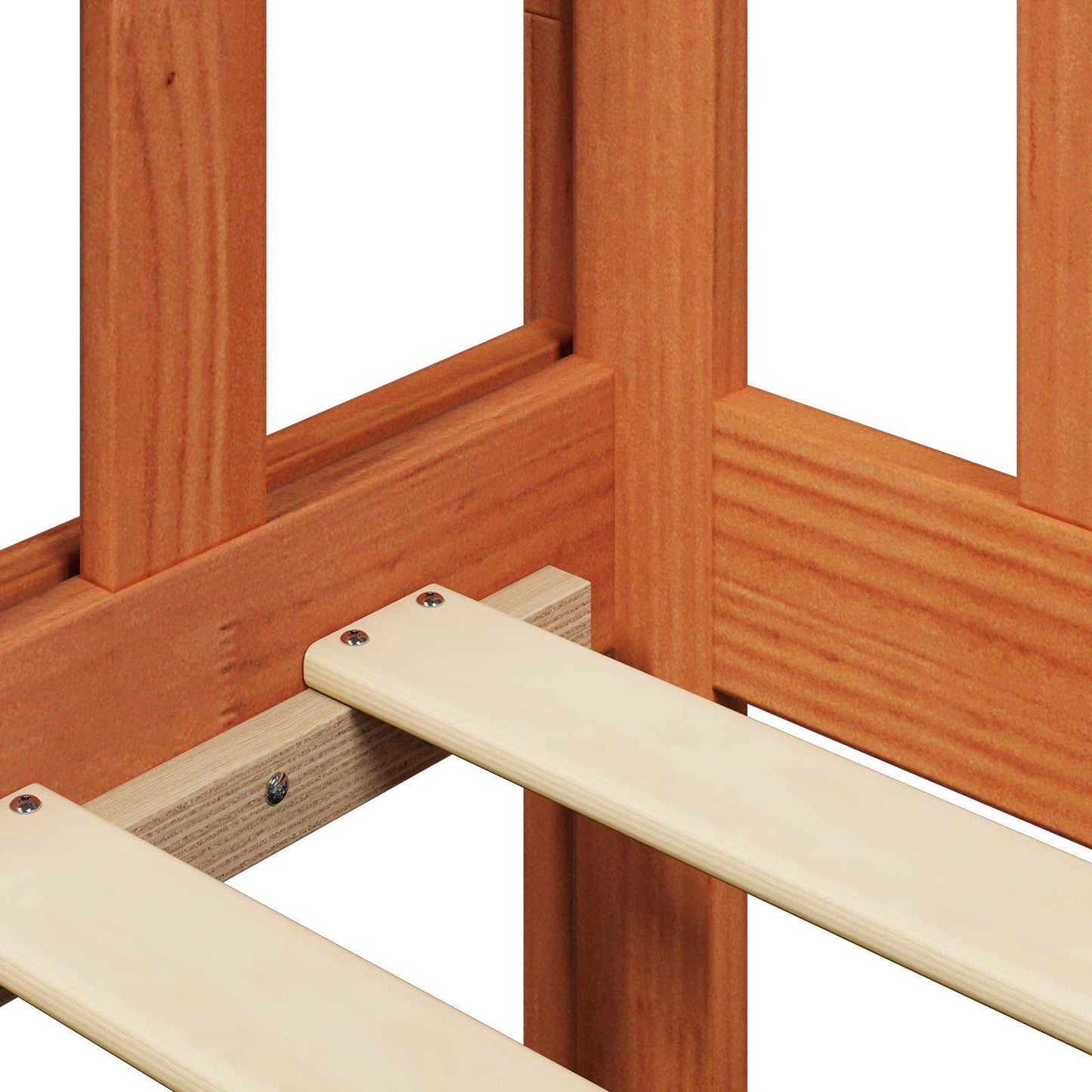 Dagsengsett 2 pcs Vokset Brun Massiv furu