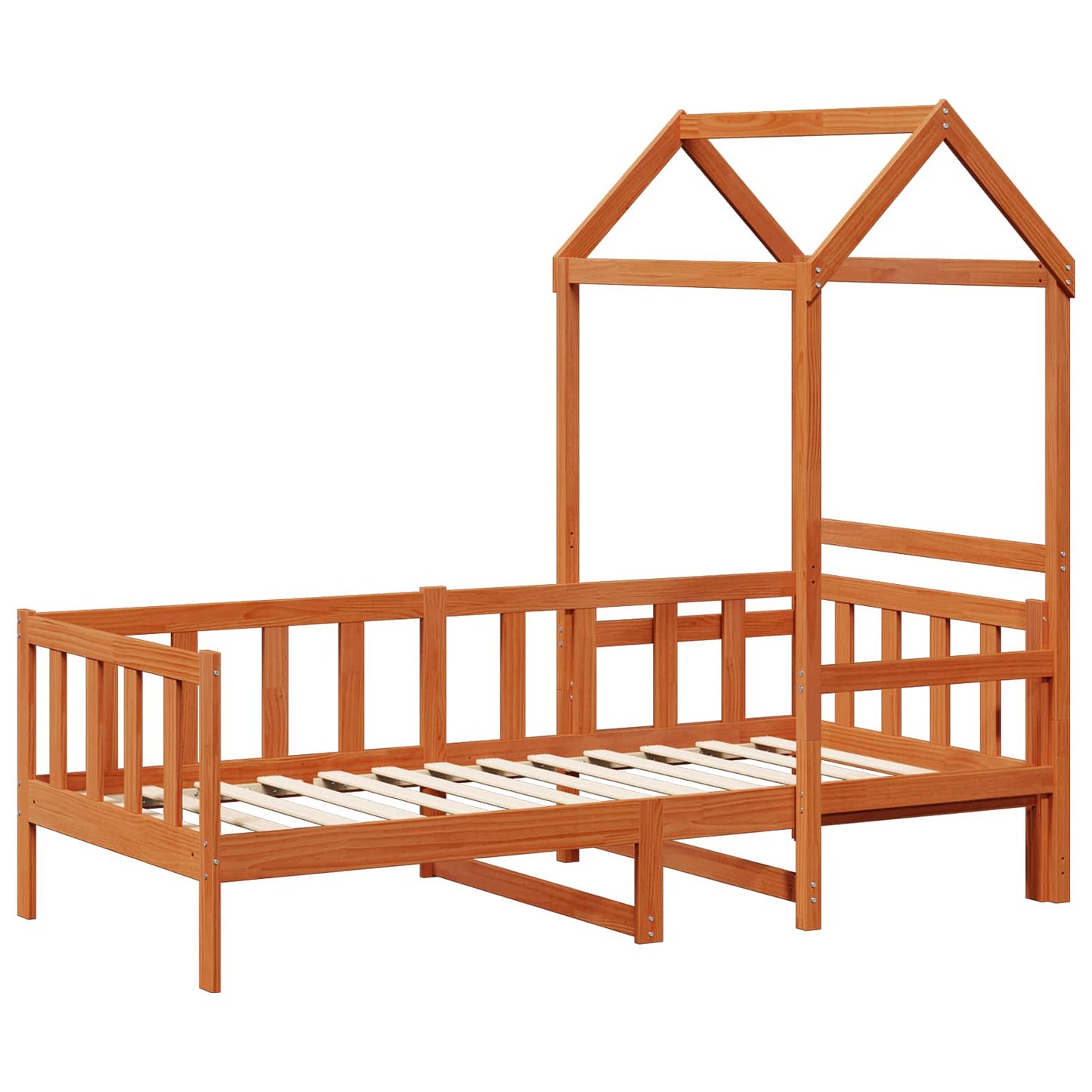 Dagsengsett 2 pcs Vokset Brun Massiv furu