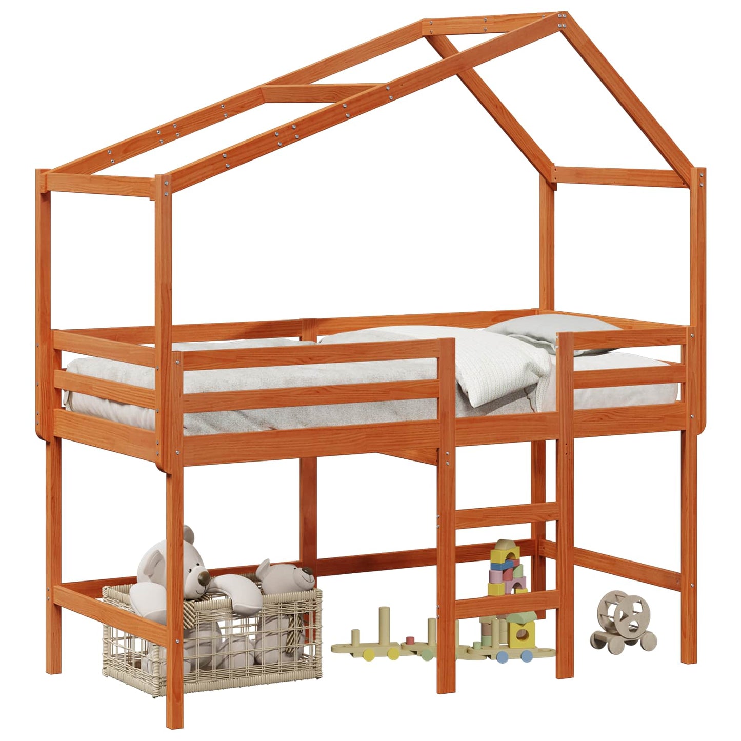 Hemsengeramme VoksBrun 90 x 190 cm Massiv furu