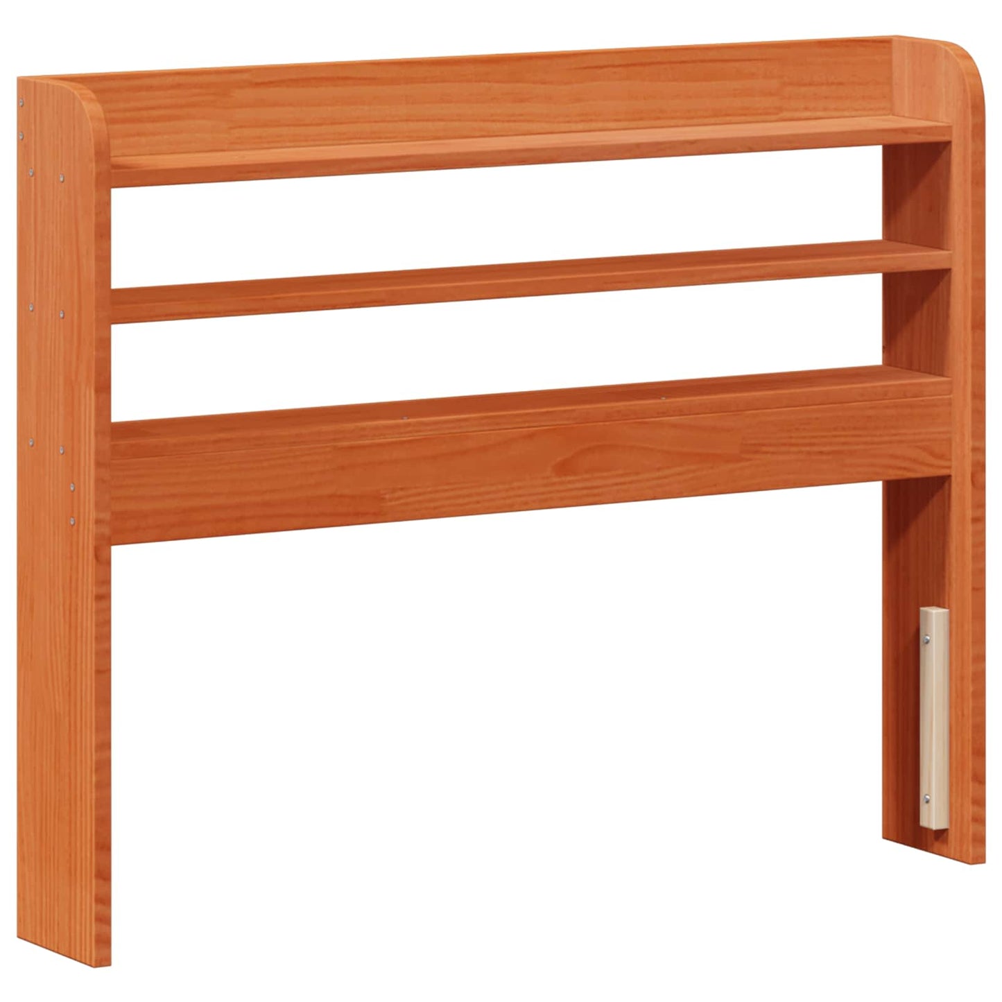 Sengestamme med hodegjerde 2 pcs Vokset Brun Massiv furu