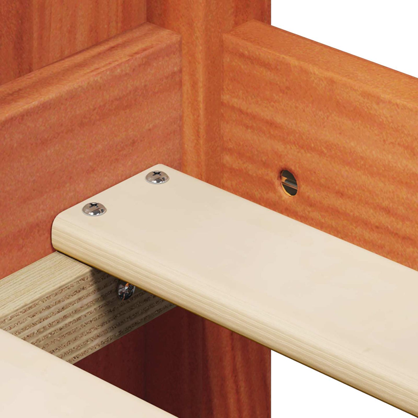 Hemsengeramme VoksBrun 90 x 190 cm Massiv furu