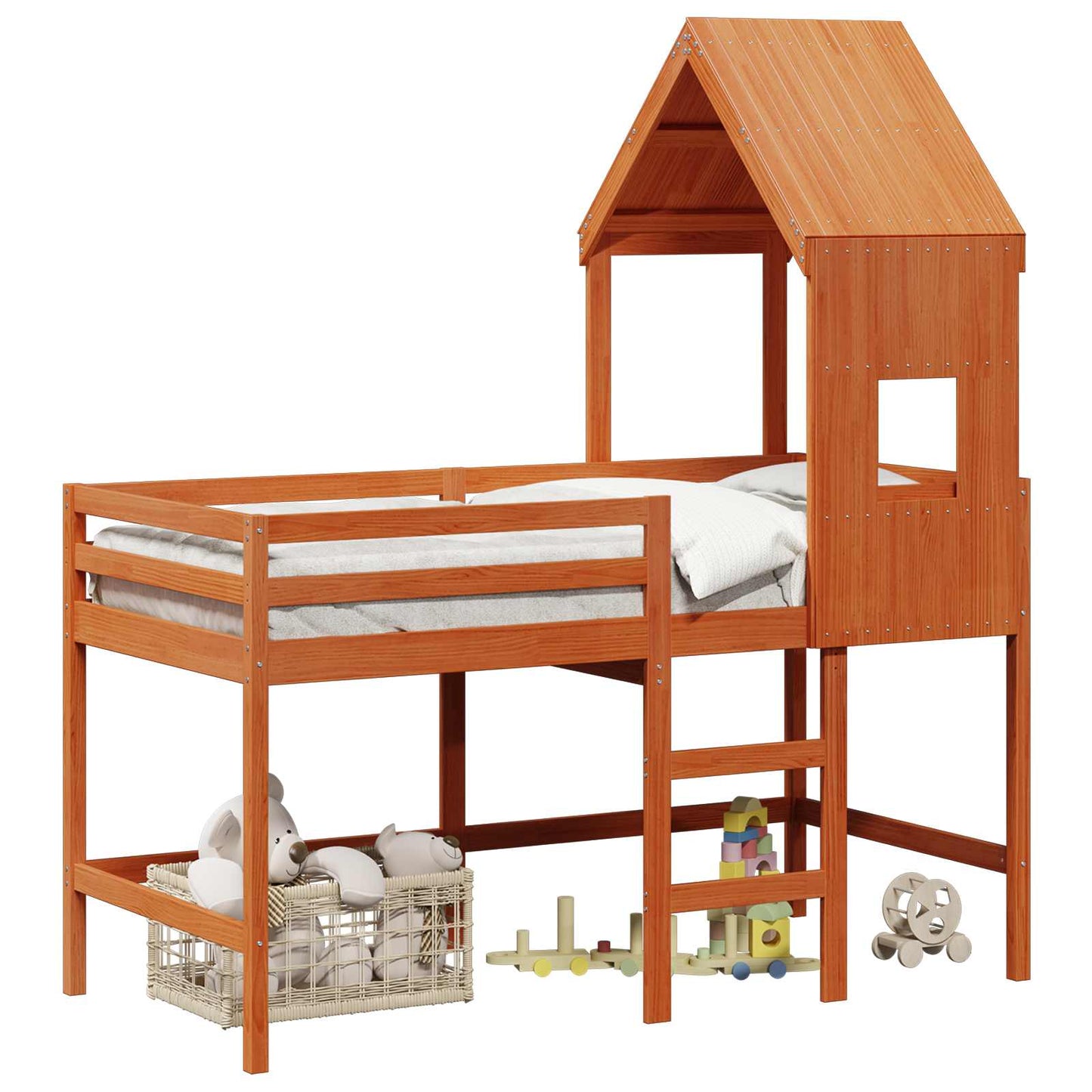 Hemsengeramme VoksBrun 90 x 190 cm Massiv furu