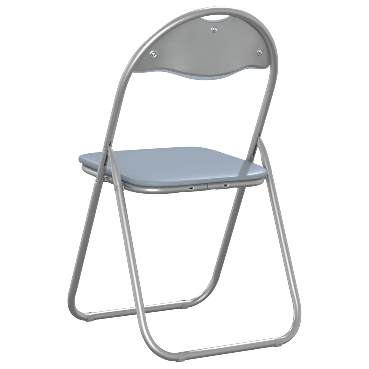 Sammenleggbart stol 2 pcs Grå 48 x 43,5 x 81 cm Kunstlær