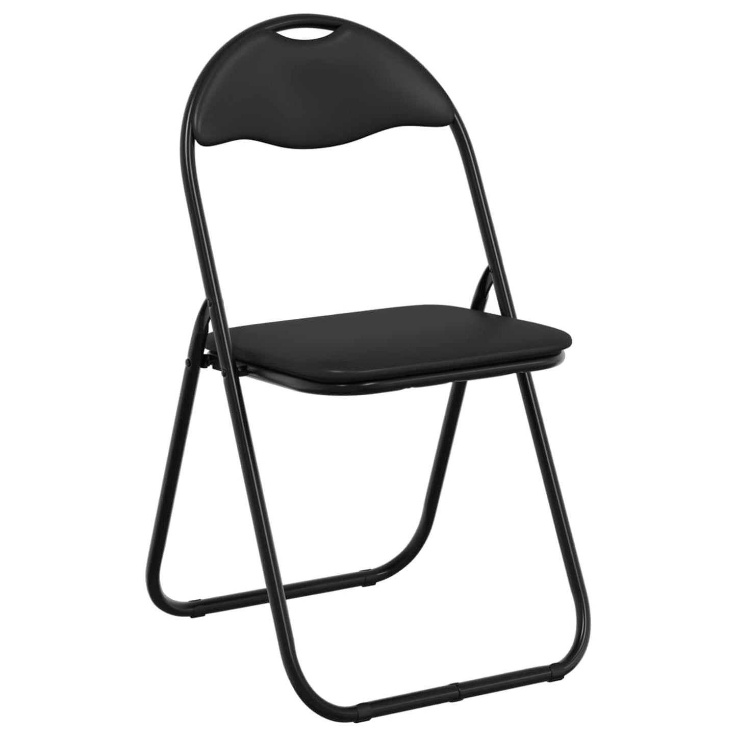 Sammenleggbart stol 2 pcs Svart 48 x 43,5 x 81 cm Kunstlær