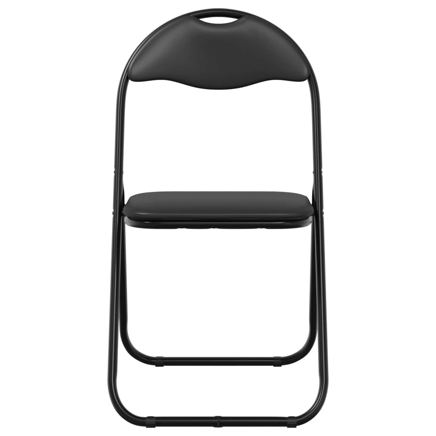 Sammenleggbart stol 2 pcs Svart 48 x 43,5 x 81 cm Kunstlær